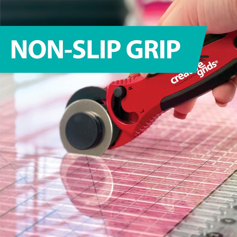 Creative Grids Stripology XL Slotted Quilting Ruler - CGRGE1XL â€“ Made in USA, 17-3/4in x 22in, Non-Slip Grip Extra Large Acrylic Fabric Strip Cutting, Sewing, Crafting, Patchwork Ruler & Template - Image 3